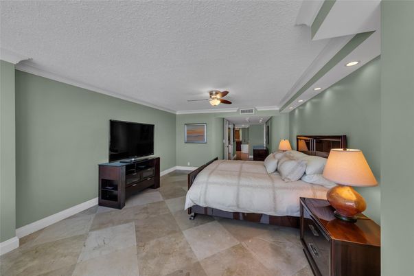 Bedroom, Interior, Recessed Lighting