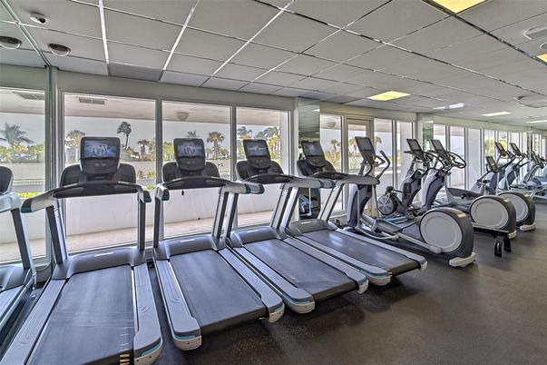 Fitness Equipment, Gym, Interior, Recessed Lighting