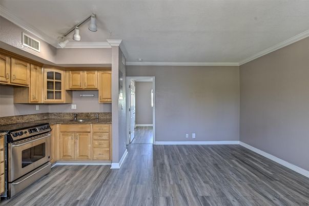 Empty room, Interior, Kitchen, Wood Texture Flooring