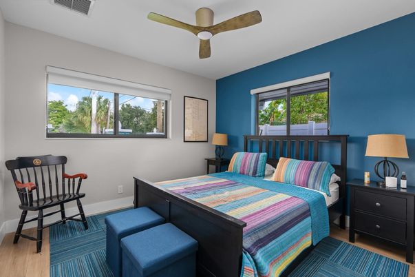 Bedroom, Interior, Wood Texture Flooring