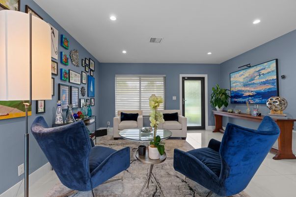 Interior, Living room, Recessed Lighting
