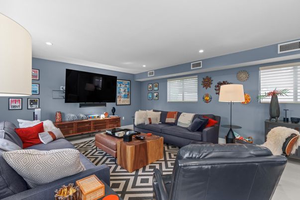 Interior, Living room, Recessed Lighting