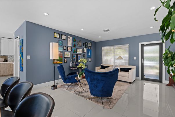 Interior, Living room, Recessed Lighting