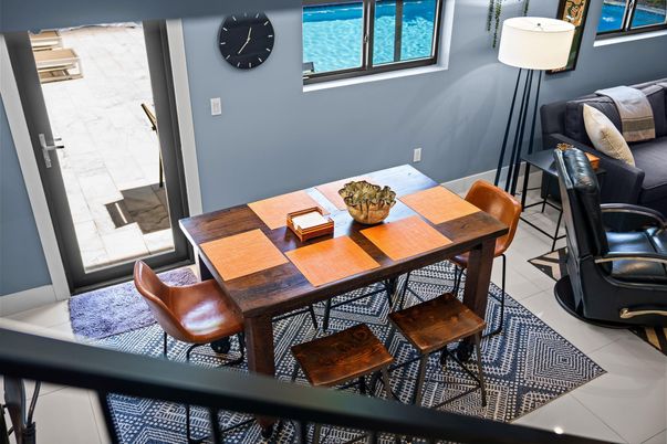 Dining room, Interior, Water