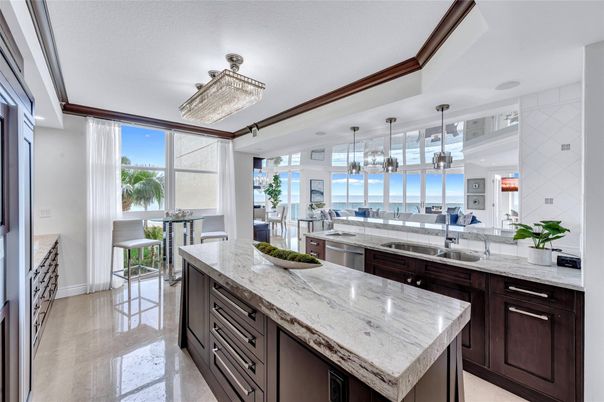 Interior, Kitchen, Pendant Lights, Water