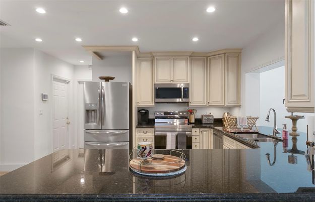 Interior, Kitchen, Recessed Lighting, Stainless Steel Appliances