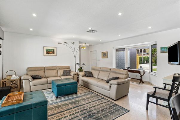 Interior, Living room, Recessed Lighting