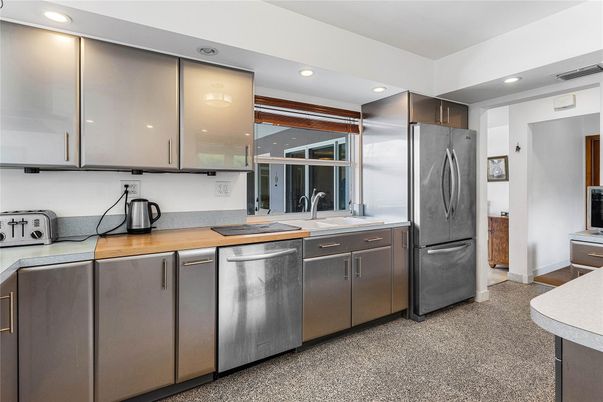 Interior, Kitchen, Recessed Lighting, Stainless Steel Appliances