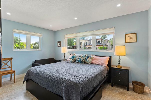 Bedroom, Interior, Recessed Lighting