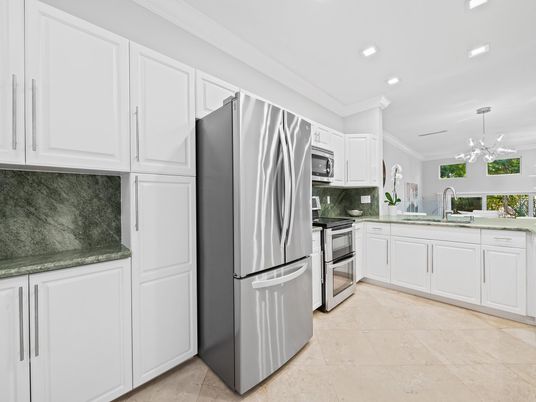 Interior, Kitchen, Pendant Lights, Recessed Lighting, Stainless Steel Appliances