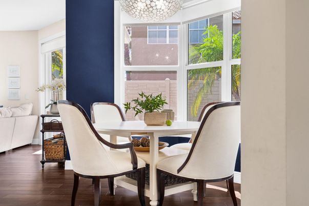 Dining room, Interior, Wood Texture Flooring