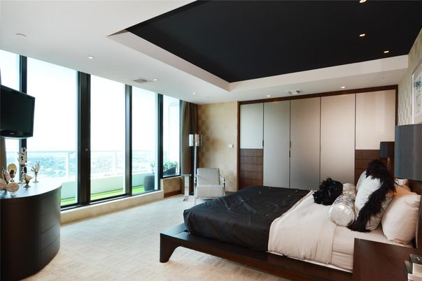 Bedroom, Interior, Recessed Lighting