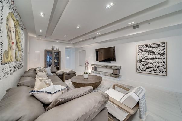 Interior, Living room, Recessed Lighting