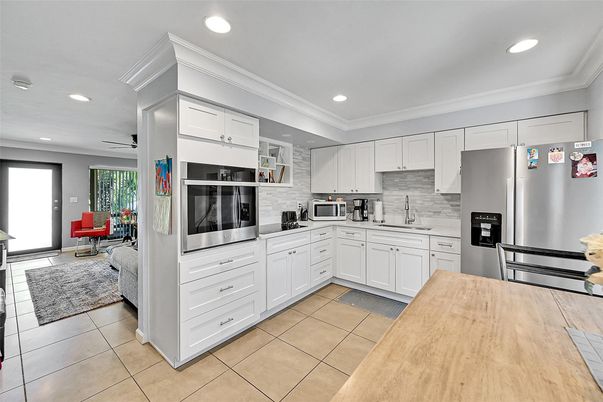Interior, Kitchen, Recessed Lighting, Stainless Steel Appliances