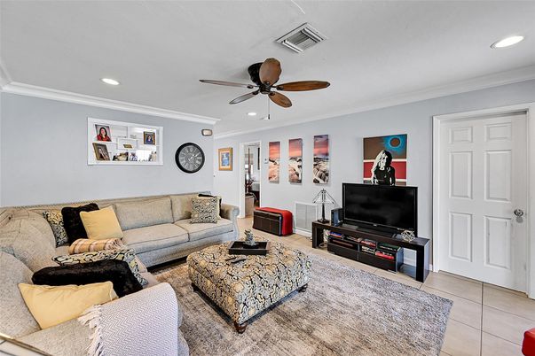 Interior, Living room, Recessed Lighting