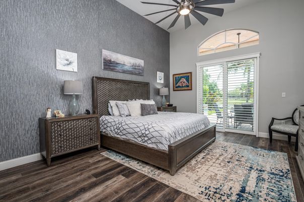 Bedroom, Interior, Wood Texture Flooring