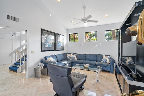 Interior, Living room, Recessed Lighting