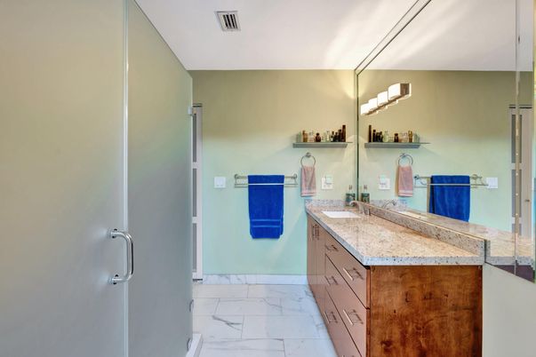 Bathroom, Dual Sink Vanities, Interior, Marble