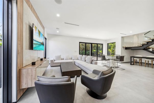 Dining room, Interior, Living room, Recessed Lighting