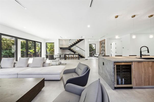 Dining room, Interior, Kitchen, Living room, Pendant Lights, Recessed Lighting