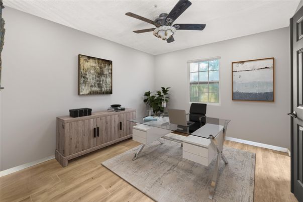 Home Office, Interior, Wood Texture Flooring