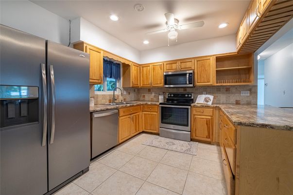 Interior, Kitchen, Recessed Lighting, Stainless Steel Appliances