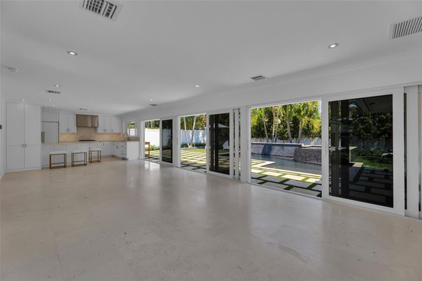Empty room, Interior, Kitchen, Recessed Lighting