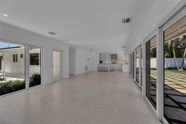 Empty room, Interior, Kitchen, Recessed Lighting