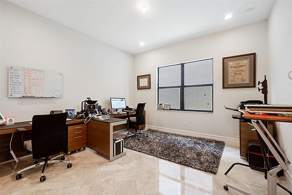 Home Office, Interior, Recessed Lighting