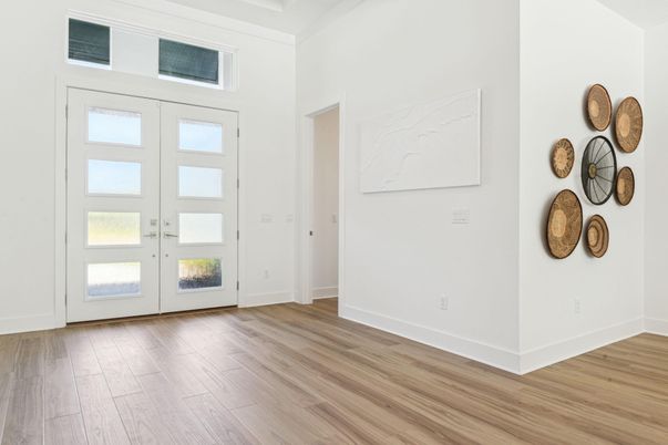 Empty room, Interior, Wood Texture Flooring