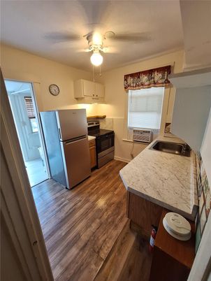 Interior, Kitchen, Wood Texture Flooring