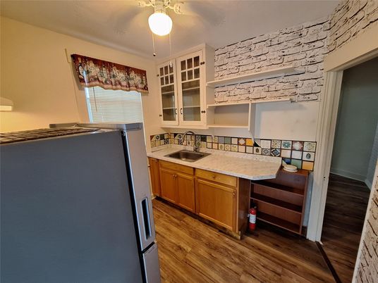 Interior, Kitchen, Wood Texture Flooring