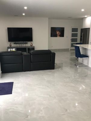 Interior, Living room, Marble, Recessed Lighting