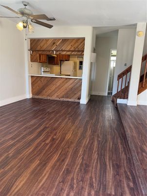 Empty room, Interior, Kitchen, Wood Texture Flooring