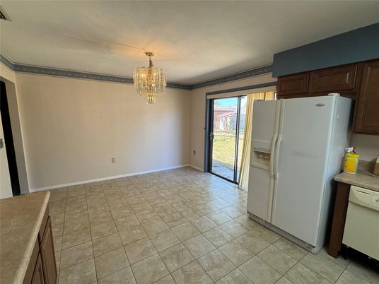 Chandelier, Empty room, Interior, Kitchen
