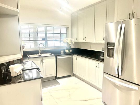 Interior, Kitchen, Marble, Stainless Steel Appliances