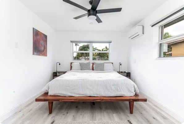 Bedroom, Interior, Wood Texture Flooring