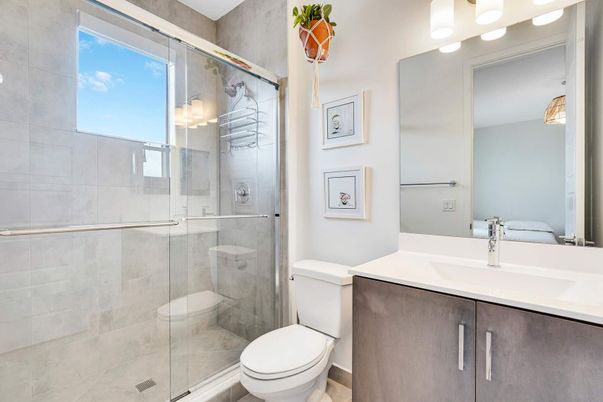 Bathroom, Glass Shower, Interior