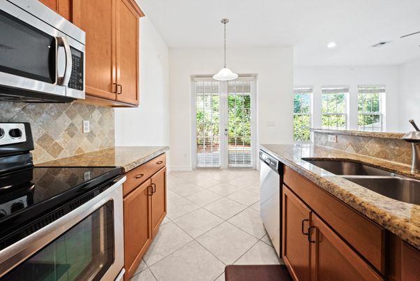 Interior, Kitchen, Pendant Lights, Recessed Lighting, Stainless Steel Appliances