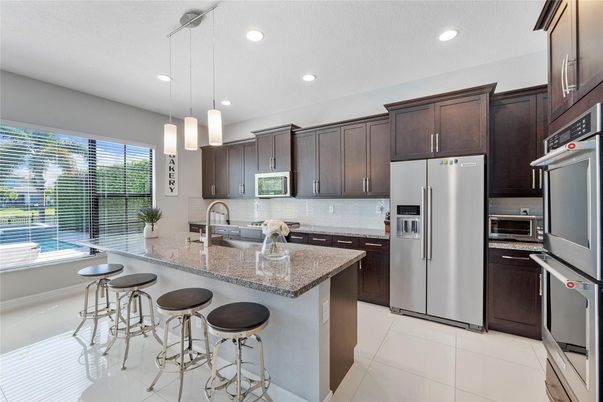 Interior, Kitchen, Pendant Lights, Recessed Lighting, Stainless Steel Appliances