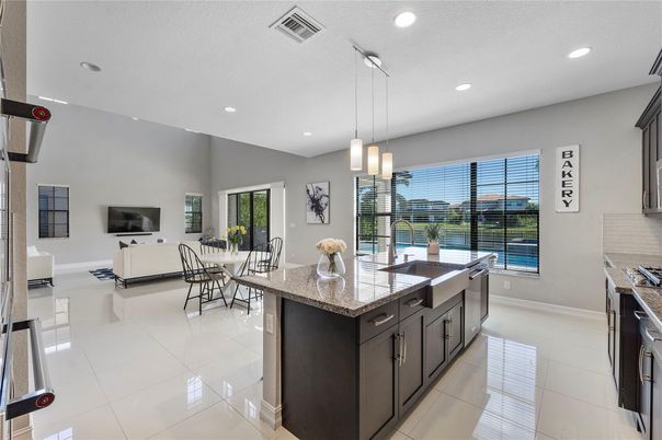 Dining room, Interior, Kitchen, Living room, Pendant Lights, Recessed Lighting