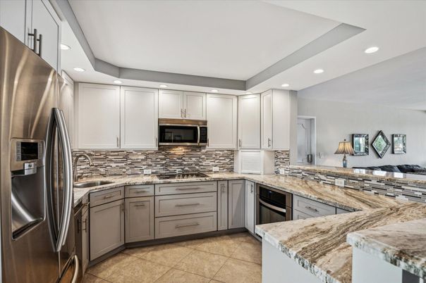 Interior, Kitchen, Recessed Lighting, Stainless Steel Appliances