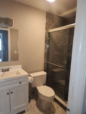 Bathroom, Glass Shower, Interior, Marble