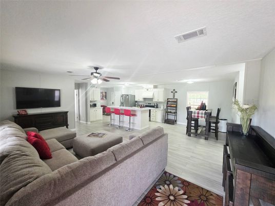 Dining room, Interior, Kitchen, Living room, Wood Texture Flooring