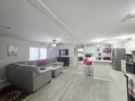 Interior, Kitchen, Living room, Wood Texture Flooring