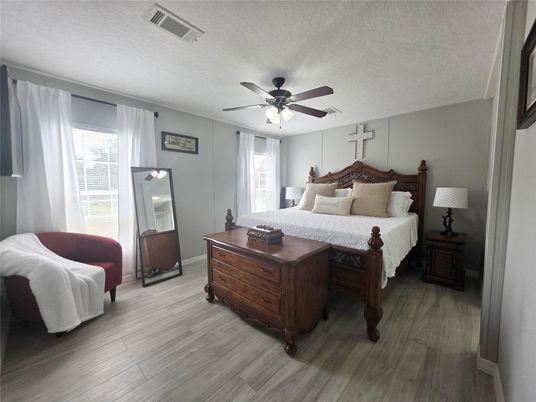 Bedroom, Interior, Wood Texture Flooring