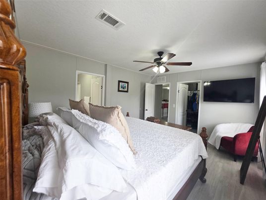 Bedroom, Interior, Wood Texture Flooring