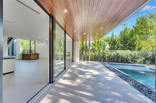 Interior, Pool, Recessed Lighting, Wooden Ceilings