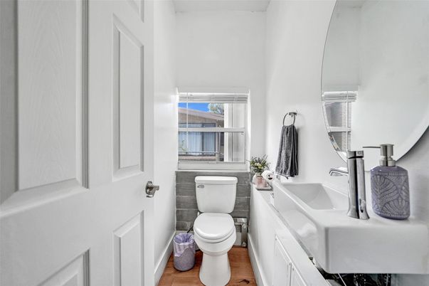 Bathroom, Interior, Wood Texture Flooring