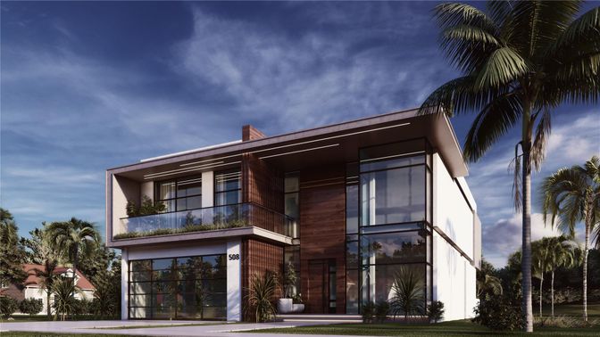 Exterior, Facade, Modern